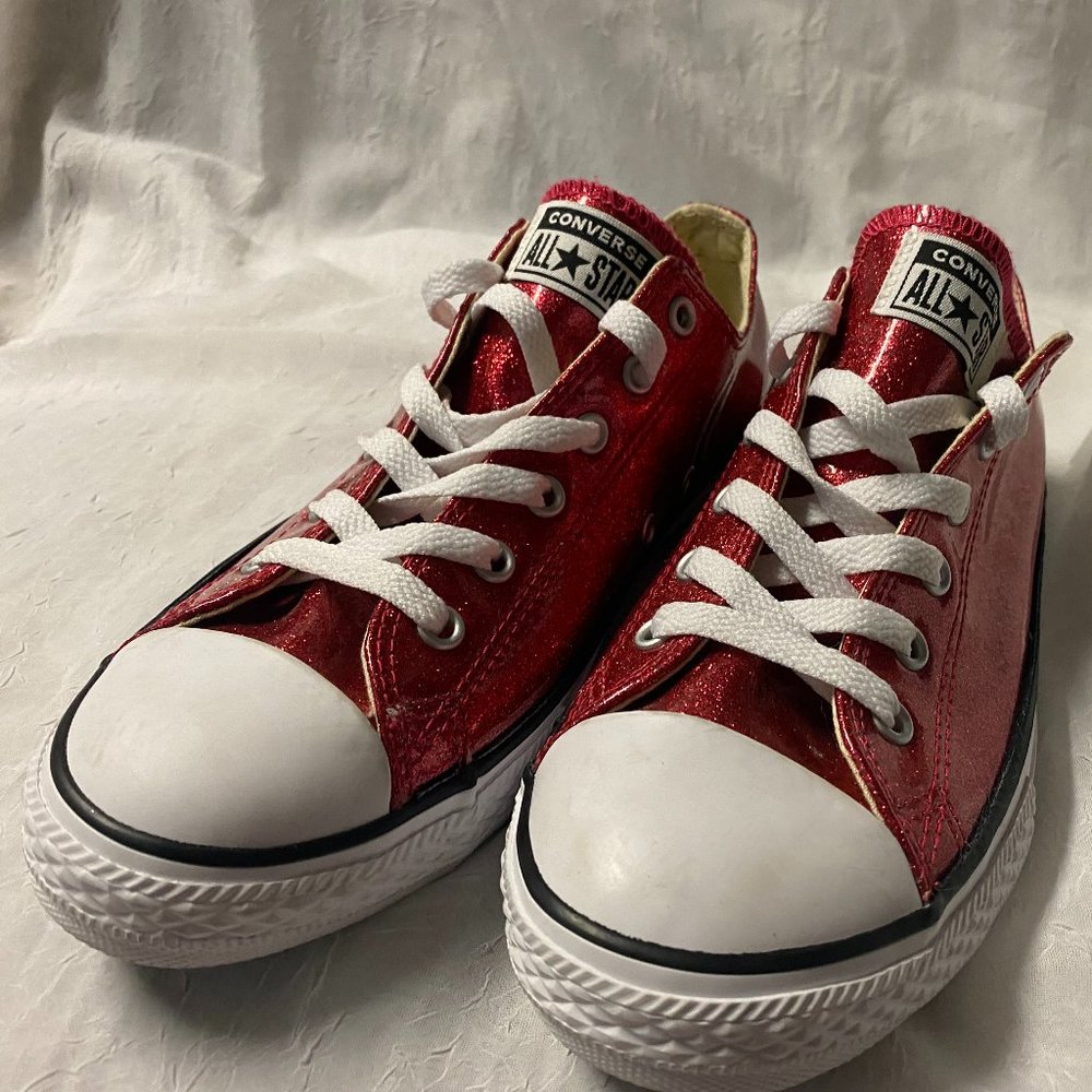 Converse CTAS OX  ~ Junior ~ Sz 5 ~ Pink Glitter